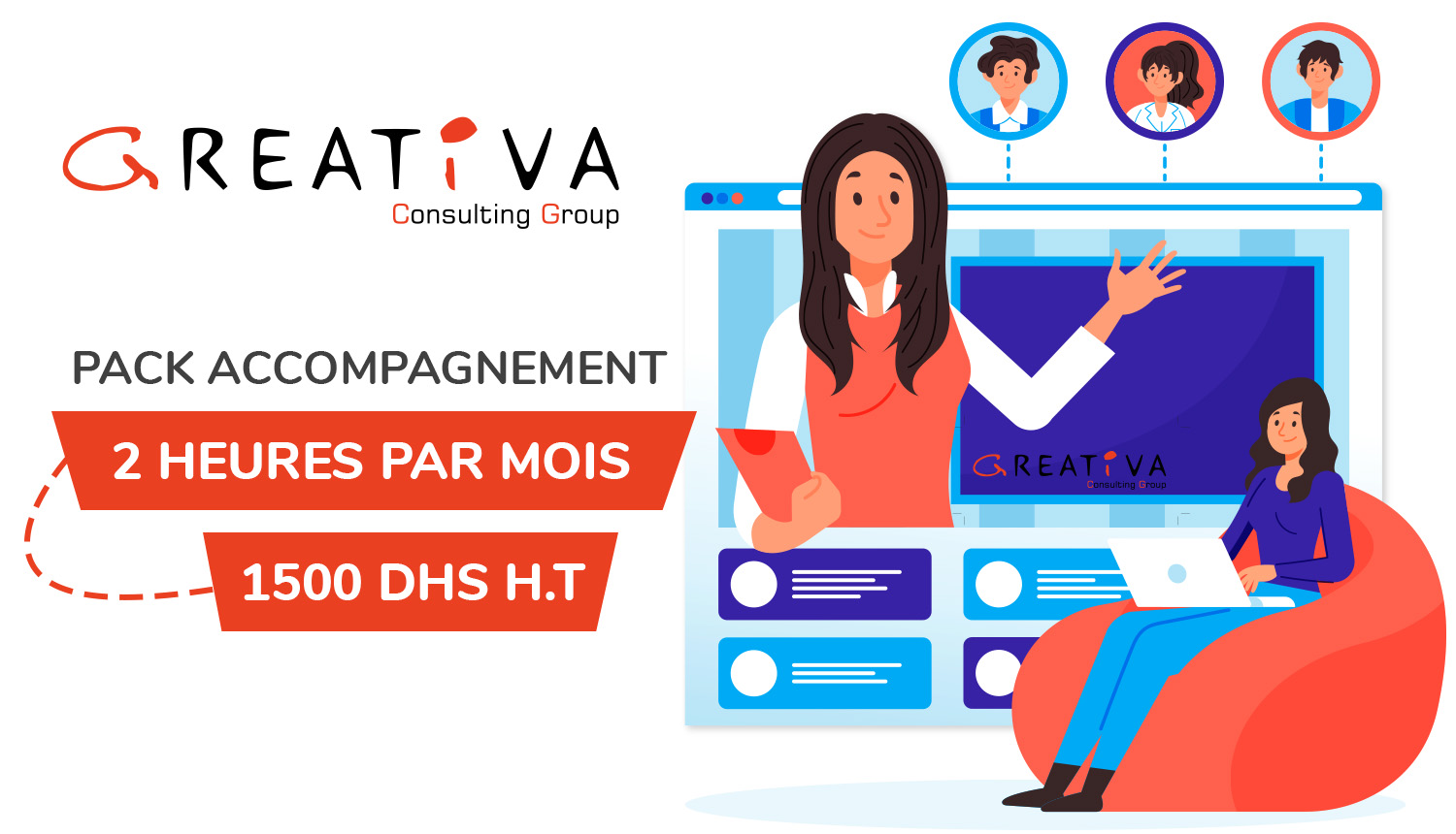 Accompagnement 2 heures par mois