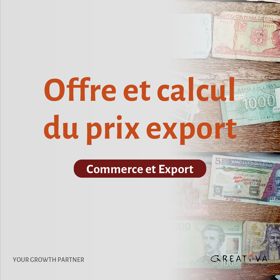 Offre et calcul du prix export