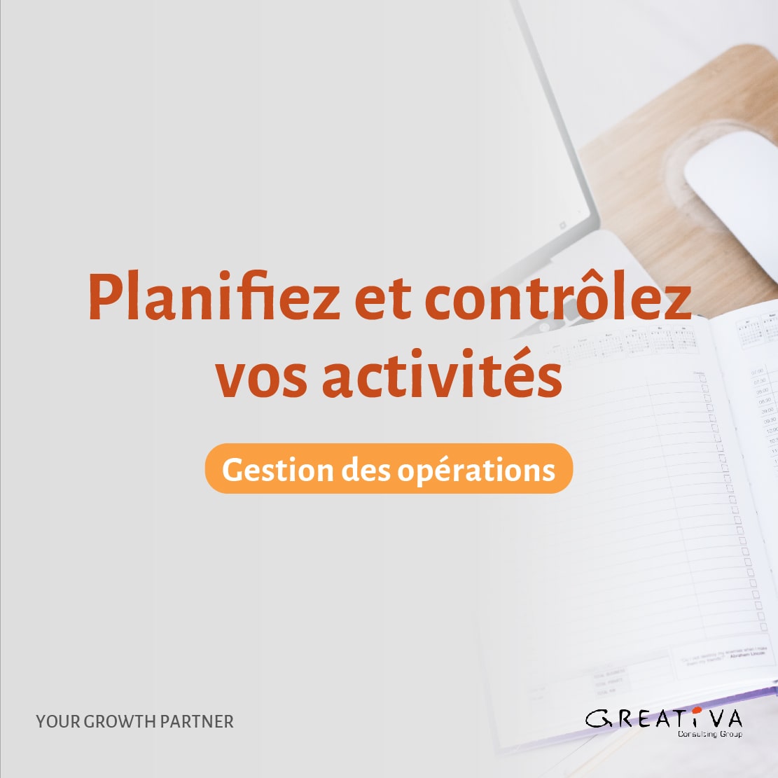 Planifiez et contrôlez vos activités